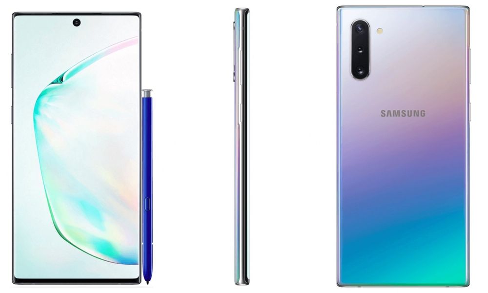 В сеть попали официальные фотографии Samsung Galaxy Note 10