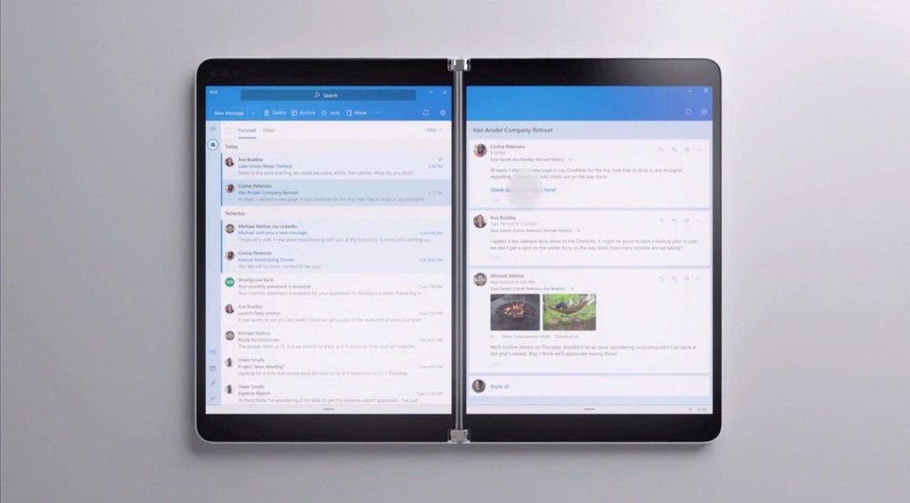 Surface Neo - видение Microsoft складных планшетов