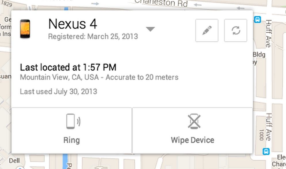 Android Device Manager - сервис для поиска Android-устройств
