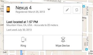 Android Device Manager - сервис для поиска Android-устройств